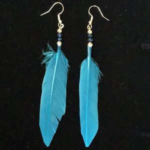 Feather Dangle Earrings